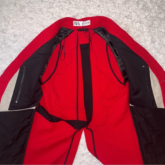 Zara CFDA/Vogue Collection Limited Edition Blazer Dove Appliqué S EUC - Picture 3 of 8